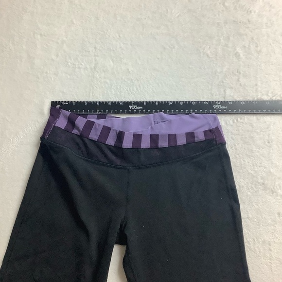 Lululemon Astro Pant (Regular) Full-On Luon Black / Deep Zinfandel / Purple Sz 8 - Picture 6 of 7